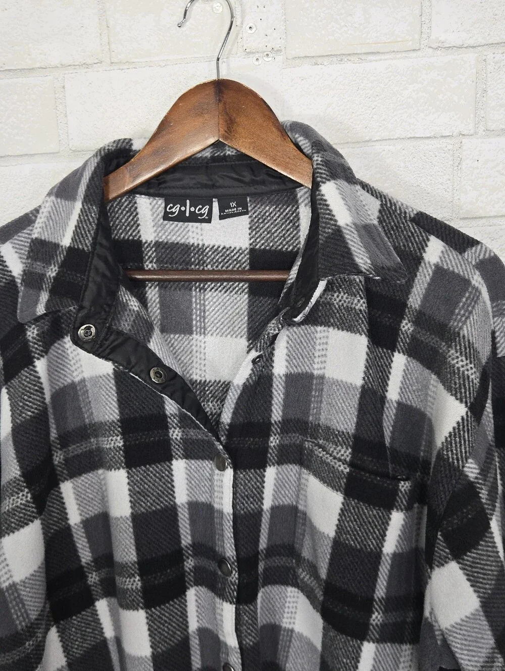 cg.l.cg plaid fleece